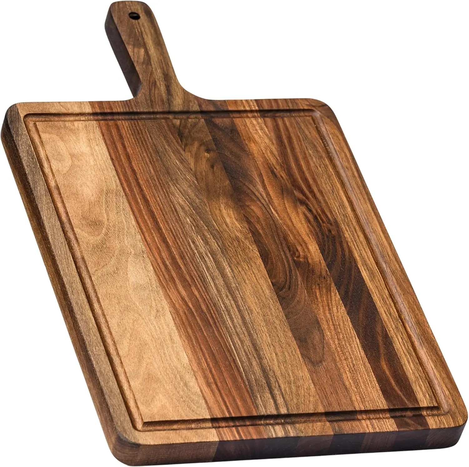 Premium American Dark Walnut Wood Cutting and Serving Board with Handle - Charcuterie Wooden Board - Durable, , and Ve
Premium American Dark Walnut Wood Cutting and Serving Board with Handle - Charcuterie Wooden Board - Durable, , and Ve