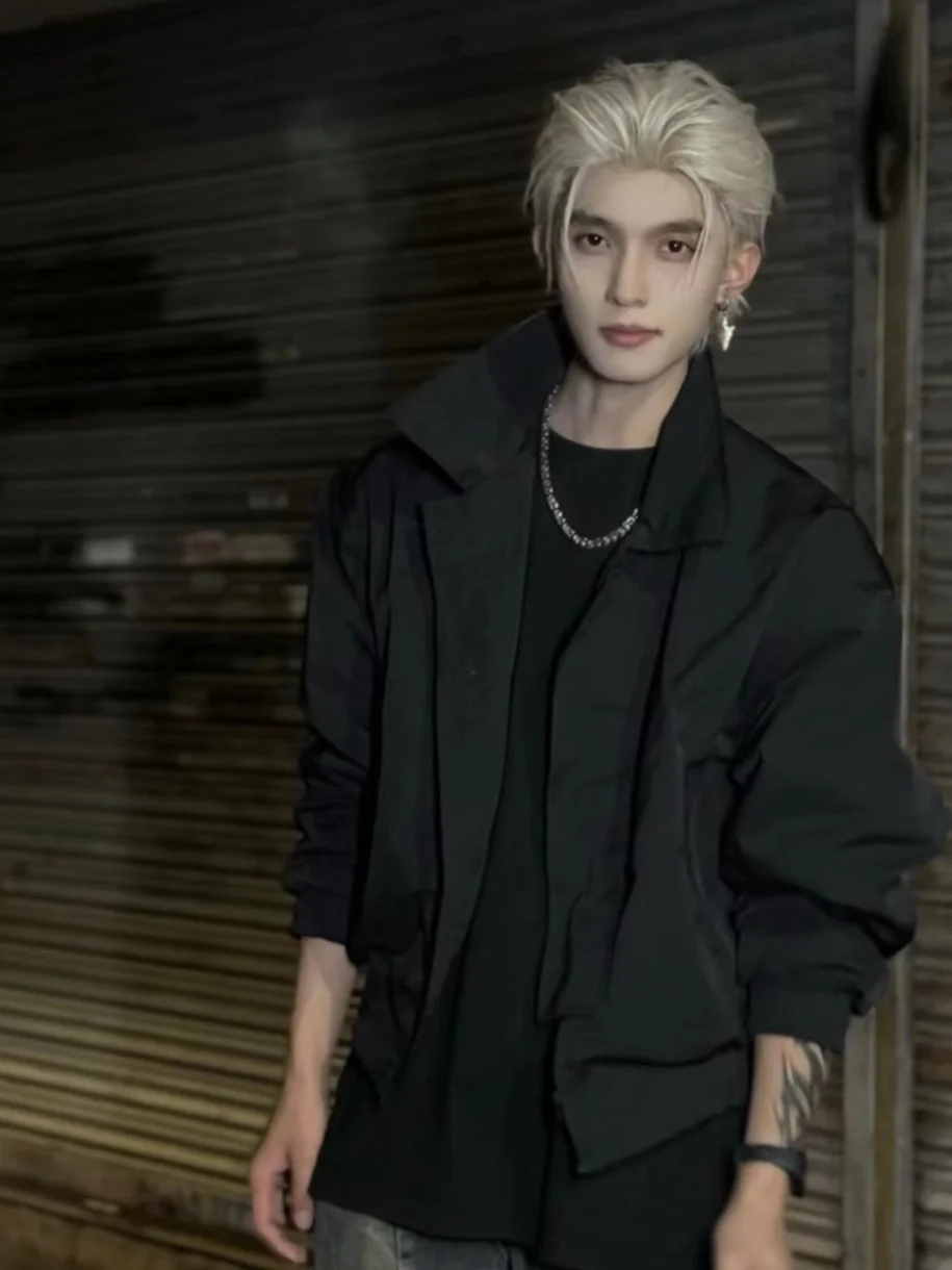 Bla Cleanfit ort Jaet Men's Spring Autumn American High Sense Stand Collar Pilot Jaet Baseball orm Loose Fit Yout...
Bla Cleanfit ort Jaet Men's Spring Autumn American High Sense Stand Collar Pilot Jaet Baseball orm Loose Fit Yout...