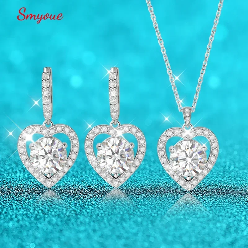 Smyoue 15CTTW D Color Moissanite Earrings Necklace for Women Jewelry Sets Sparkling Luxury Sterling Silver 925 Jewelry Wholesale
Smyoue 15CTTW D Color Moissanite Earrings Necklace for Women Jewelry Sets Sparkling Luxury Sterling Silver 925 Jewelry Wholesale