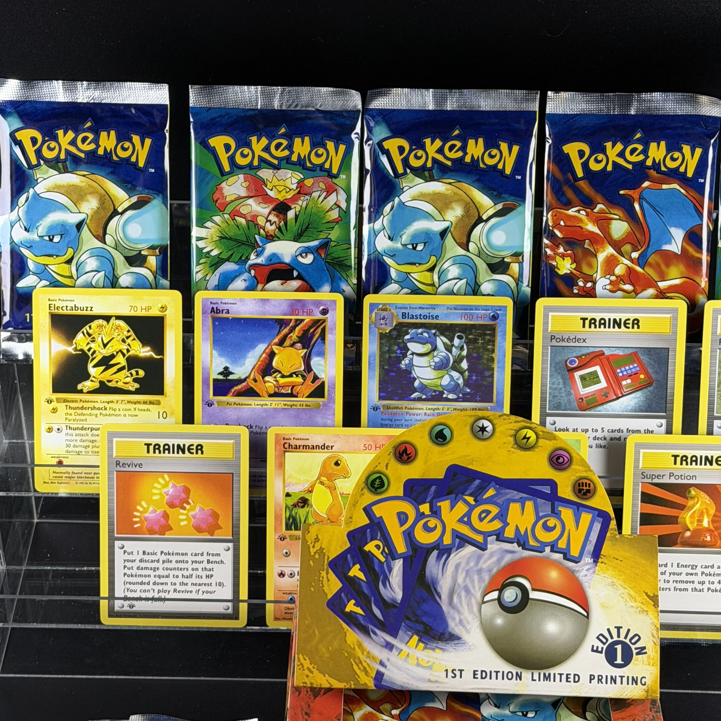 PKM TCG Base Set 1st Ed Booster Box Sealed Gotta catch 'em all! HG Ghost Rare Chase Card Vintage Proxy Collectible
PKM TCG Base Set 1st Ed Booster Box Sealed Gotta catch 'em all! HG Ghost Rare Chase Card Vintage Proxy Collectible