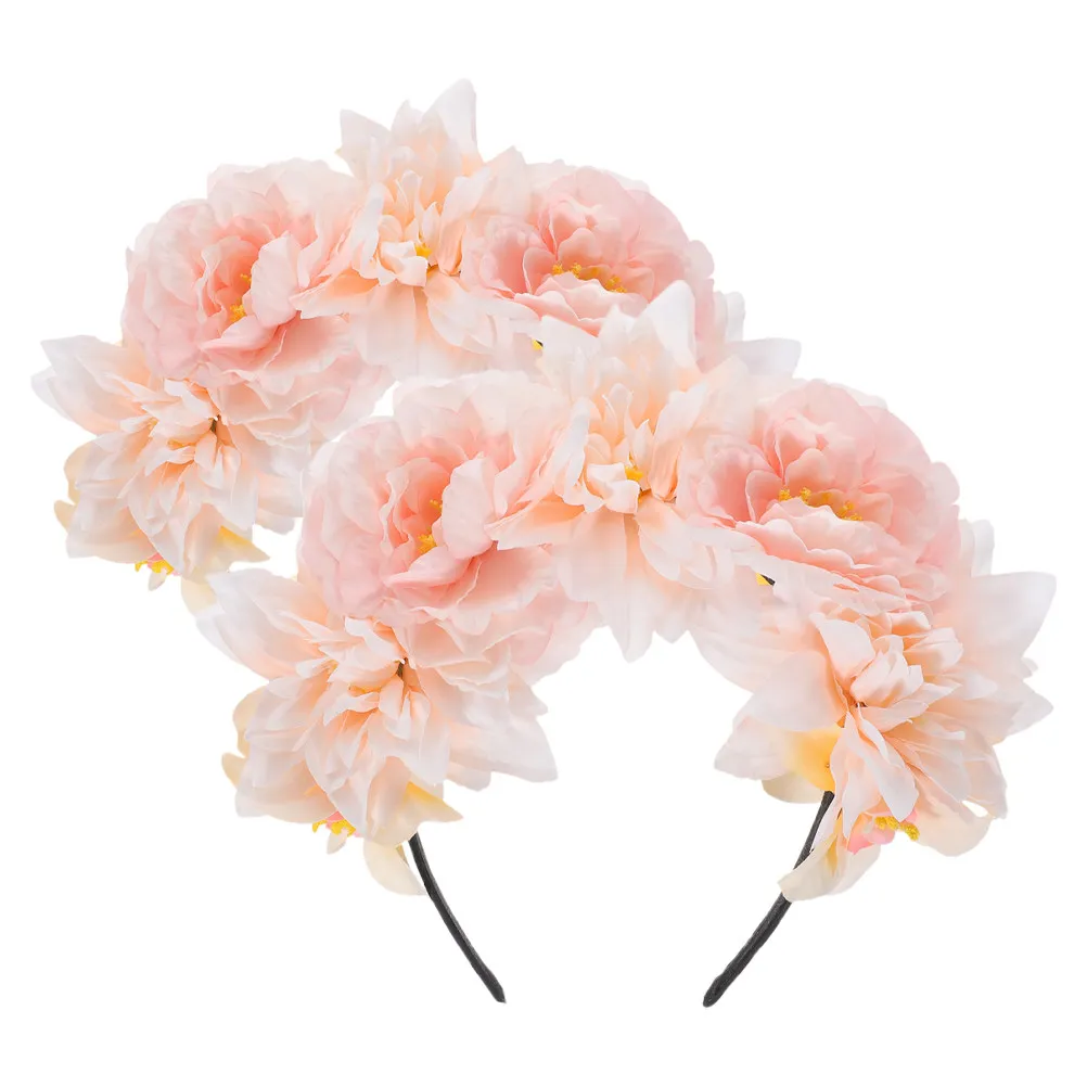 2Pcs Floral Headbands for Women Vintage Artificial Flower Hair Accessories Comfortable Retro Headdress for Wedding Festival
2Pcs Floral Headbands for Women Vintage Artificial Flower Hair Accessories Comfortable Retro Headdress for Wedding Festival