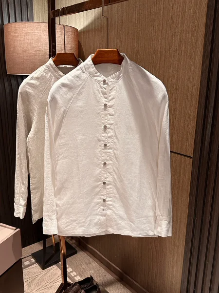 Pure Color Stand Collar Long Sleeve Linen Shirt Men's Simple Versatile Spring New Style Business Casual Unisex Button up Shirt
Pure Color Stand Collar Long Sleeve Linen Shirt Men's Simple Versatile Spring New Style Business Casual Unisex Button up Shirt