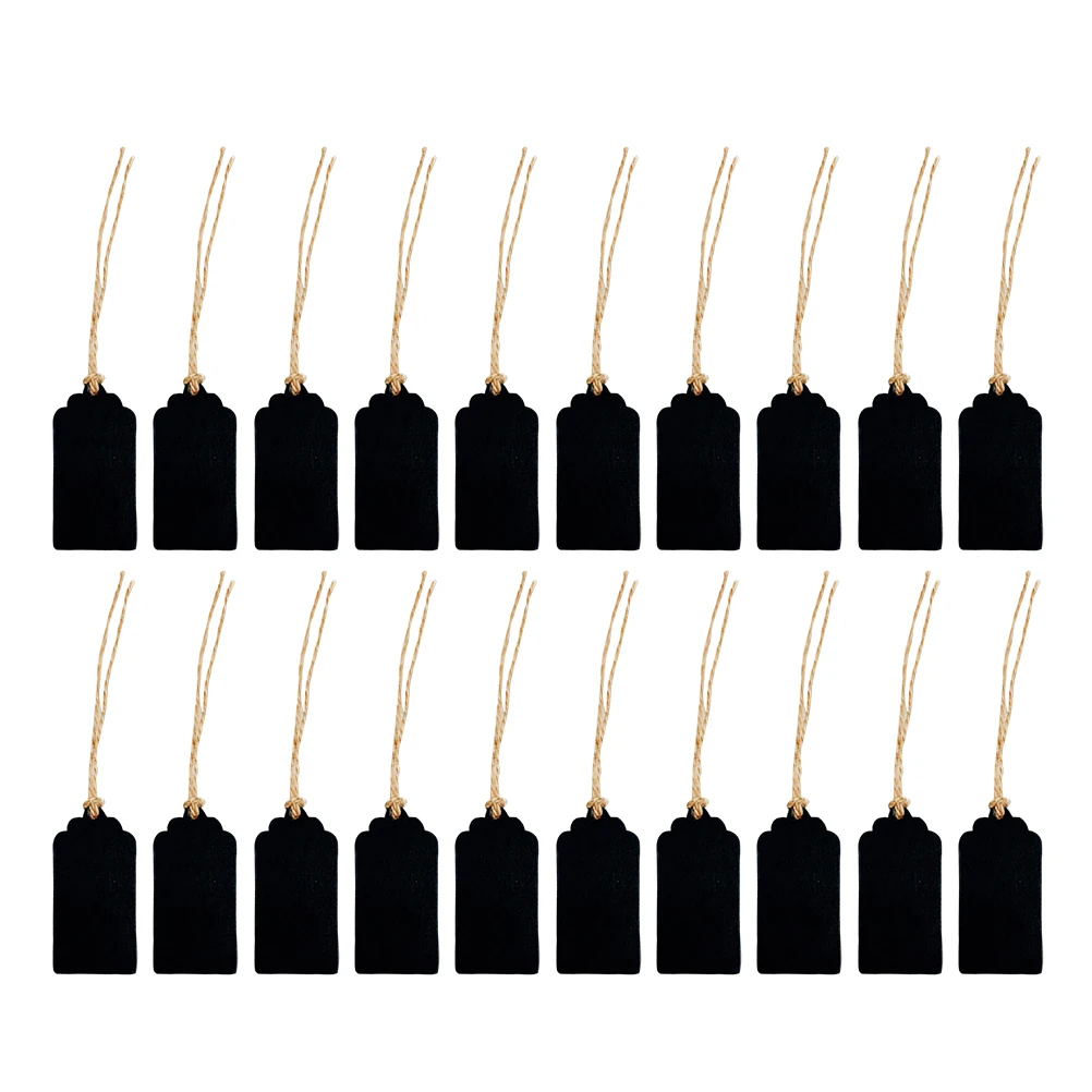 20 Pcs Rectangle Blackboard Tags Practical Long Service Hanging Decor DIY Craft Tag
20 Pcs Rectangle Blackboard Tags Practical Long Service Hanging Decor DIY Craft Tag