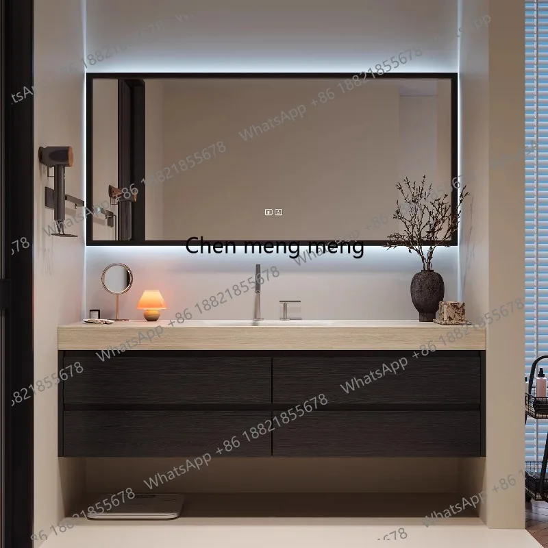 Light luxury rock slab hot bending integrated basin bathroom cabinet combined bathroom wash basin washstand
Light luxury rock slab hot bending integrated basin bathroom cabinet combined bathroom wash basin washstand
