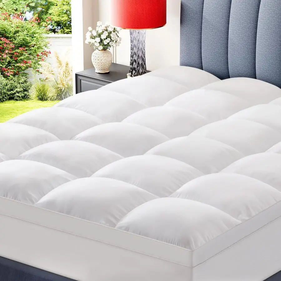 Queen Mattress Topper for Back Pain Relief Extra Thick Pillow Top Plush Mattress Pad with Deep Pocket, Soft Pillowtop Queen Size
Queen Mattress Topper for Back Pain Relief Extra Thick Pillow Top Plush Mattress Pad with Deep Pocket, Soft Pillowtop Queen Size