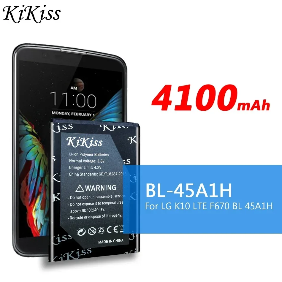 BL-45A1H BL45A1H 4100mAh Battery for LG K10 2016 F670L F670K F670S F670 K420N K10 LTE Q10 K420 Mobile Phone Batteries BL 45A1H
BL-45A1H BL45A1H 4100mAh Battery for LG K10 2016 F670L F670K F670S F670 K420N K10 LTE Q10 K420 Mobile Phone Batteries BL 45A1H