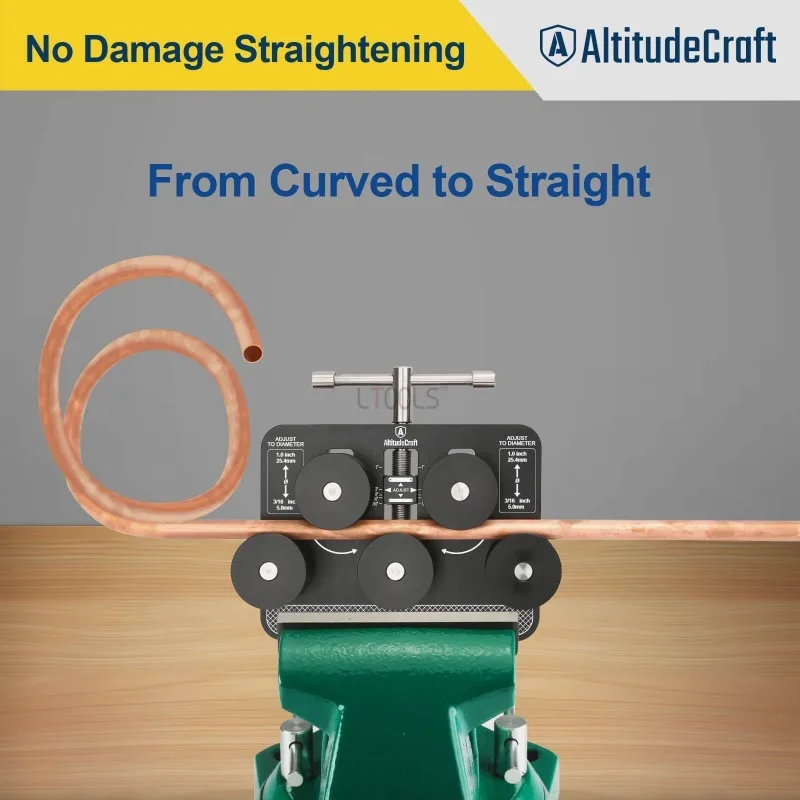 Aluminium Tubing Straightener No Damage Straightening Brake Line Pipe Straightener for 3/16 To 1.0 Inch Diameter Household Tools
Aluminium Tubing Straightener No Damage Straightening Brake Line Pipe Straightener for 3/16 To 1.0 Inch Diameter Household Tools