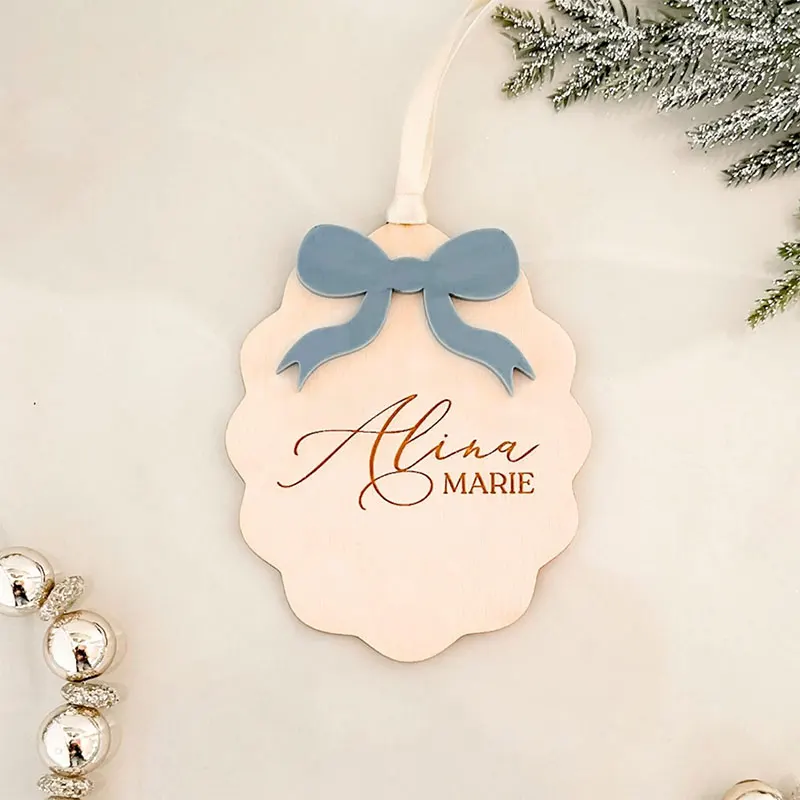 Personalized Vintage Scalloped Name and Baby's First Ornament Custom Wooden Baby Birth Announcement Sign
Personalized Vintage Scalloped Name and Baby's First Ornament Custom Wooden Baby Birth Announcement Sign