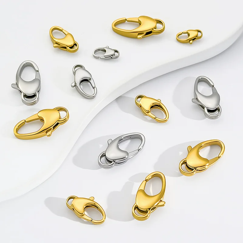Gold-plated Oval Lobster Clasp Stainless Steel DIY Jewelry Accessories Necklace Connector Pendant Clasp
Gold-plated Oval Lobster Clasp Stainless Steel DIY Jewelry Accessories Necklace Connector Pendant Clasp