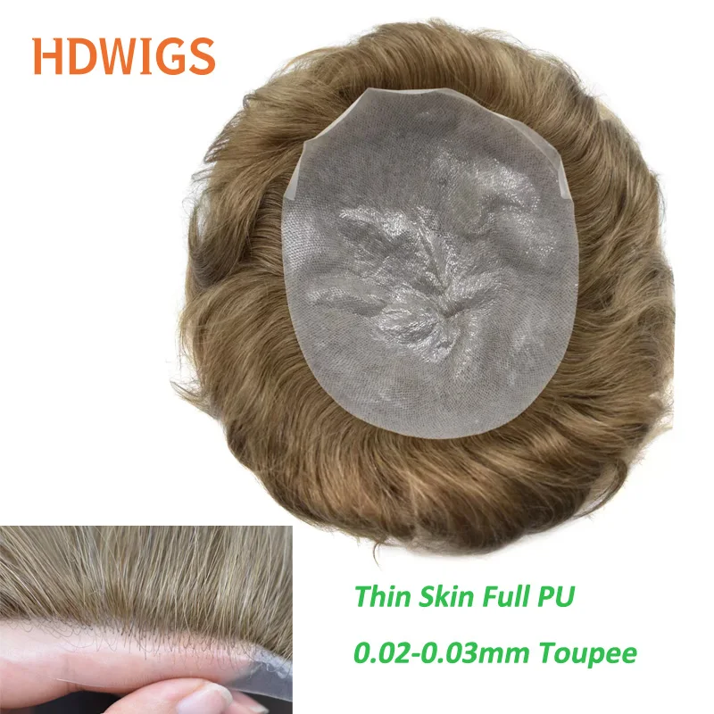 Man toupee Super Thin Skin 0.02-0.03cm Full PU Men's Capillary Prothesis Indian Human Hair Wig for Men High Quality Hair System
Man toupee Super Thin Skin 0.02-0.03cm Full PU Men's Capillary Prothesis Indian Human Hair Wig for Men High Quality Hair System