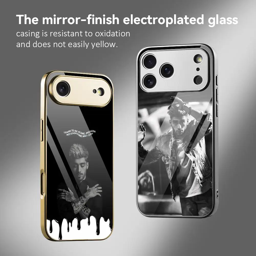 Z-Zayn Malik Fashion Phone Case For IPhone 17 16 15 14 13 12 Pro Max Plus Electroplated Metal Bumper Case Tempered Glass Back
Z-Zayn Malik Fashion Phone Case For IPhone 17 16 15 14 13 12 Pro Max Plus Electroplated Metal Bumper Case Tempered Glass Back