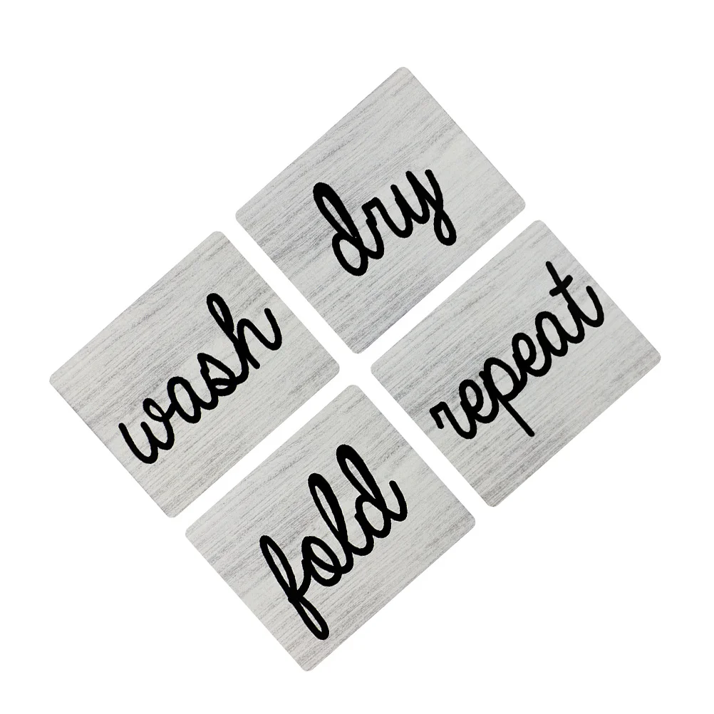 4 Pcs Laundry Signs Simple Wooden Wall Pendants Decorations for Blank Ornaments
4 Pcs Laundry Signs Simple Wooden Wall Pendants Decorations for Blank Ornaments