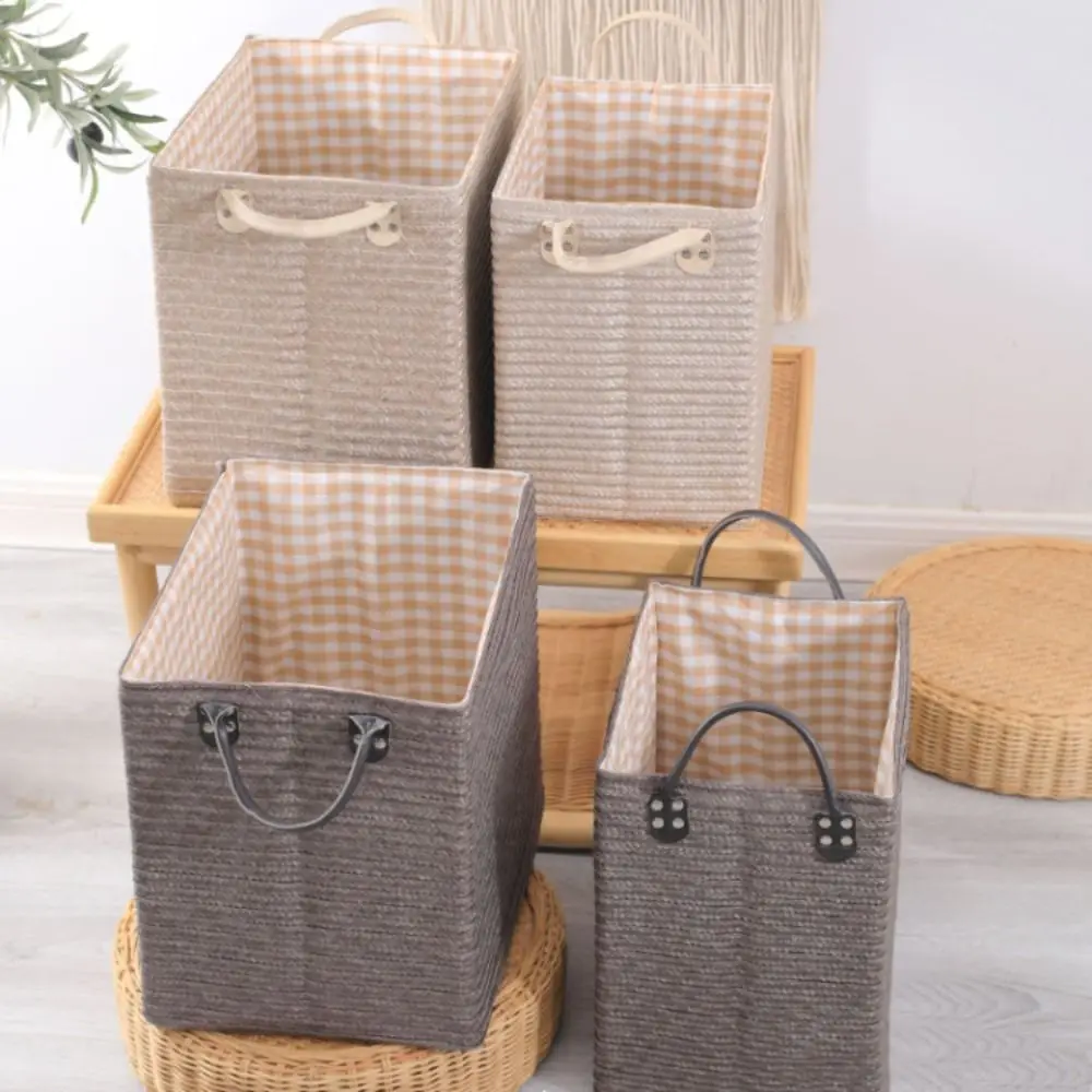 Home Organizer Foldable Woven Storage Basket with Handle Handmade Storage Box Large Capacity Creative Sorting Box Key
Home Organizer Foldable Woven Storage Basket with Handle Handmade Storage Box Large Capacity Creative Sorting Box Key
