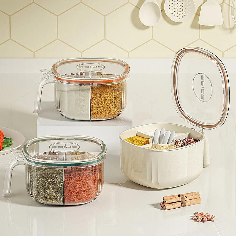 Household Kitchen Square Condiment Box Plastic Condiment Bottle With Cover Type Container Sealed Moisture-proof Condiment Box
Household Kitchen Square Condiment Box Plastic Condiment Bottle With Cover Type Container Sealed Moisture-proof Condiment Box