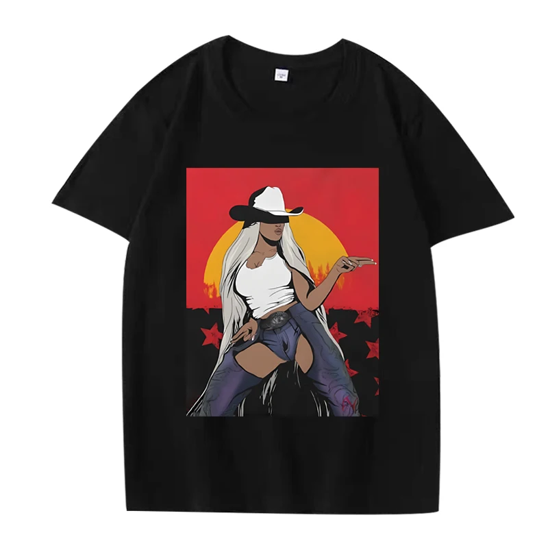 Vintage Beyonce Cowboy Carter T Shirt men women Oversized 100% Cotton Hot sale short sleeve Summer print Unisex plus size tops
Vintage Beyonce Cowboy Carter T Shirt men women Oversized 100% Cotton Hot sale short sleeve Summer print Unisex plus size tops