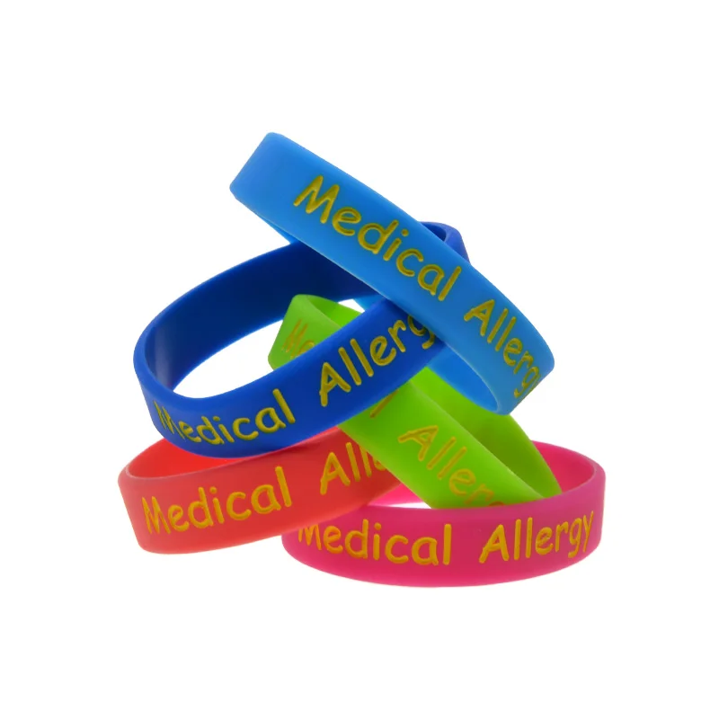 50 Pcs Kids Rubber Wristband Medical Allergy Silicone Bracelet Stay Safe and Alert 5 Colors
50 Pcs Kids Rubber Wristband Medical Allergy Silicone Bracelet Stay Safe and Alert 5 Colors
