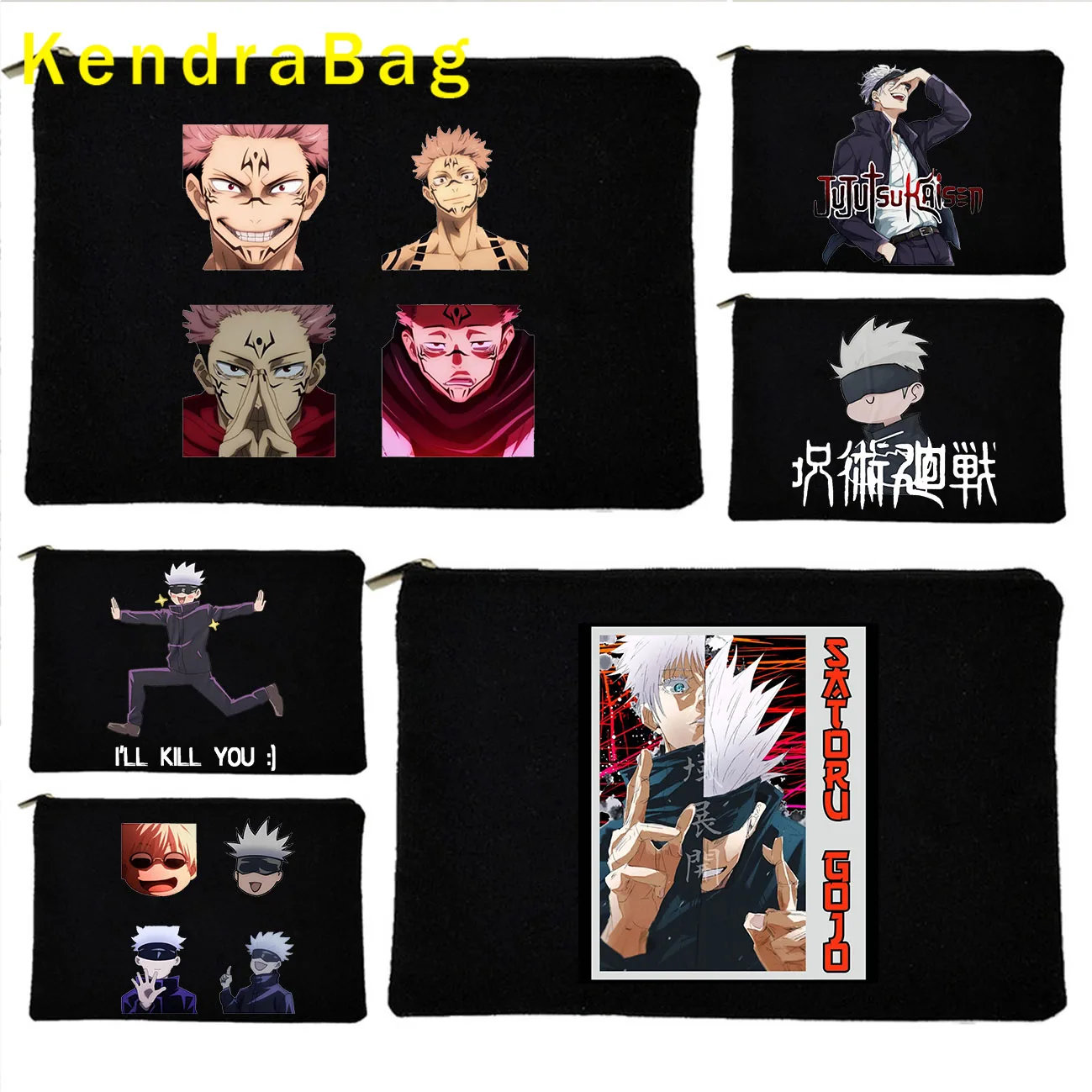Anime Jujutsu Kaisen Yuji Itadori Satoru Gojo Sukuna Cute Gift Cartoon Black Canvas Cosmetic Makeup Bag Pencil Case Wallet Pouch
Anime Jujutsu Kaisen Yuji Itadori Satoru Gojo Sukuna Cute Gift Cartoon Black Canvas Cosmetic Makeup Bag Pencil Case Wallet Pouch
