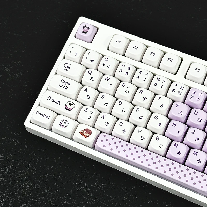 125 Keys MOA Profile Taro Mud Bobo Theme PBT Purple Dye Sublimation Keycaps for 61/68/84/87/98/100 MX Mechanical Keyboard
125 Keys MOA Profile Taro Mud Bobo Theme PBT Purple Dye Sublimation Keycaps for 61/68/84/87/98/100 MX Mechanical Keyboard