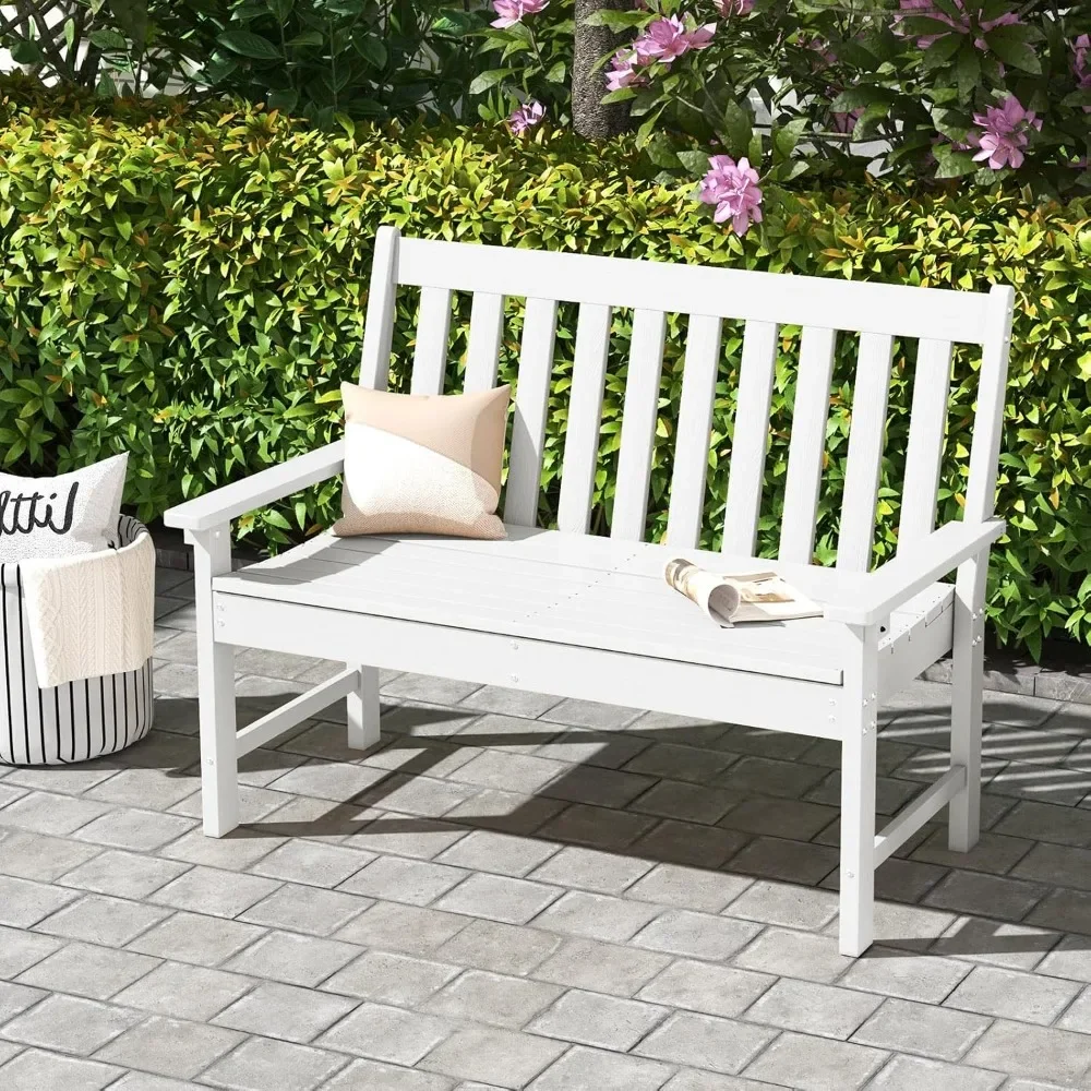 2-Person Outdoor Garden Bench – All-Weather HDPE Patio Loveseat with Cozy Backrest & Ergonomic Design
2-Person Outdoor Garden Bench – All-Weather HDPE Patio Loveseat with Cozy Backrest & Ergonomic Design
