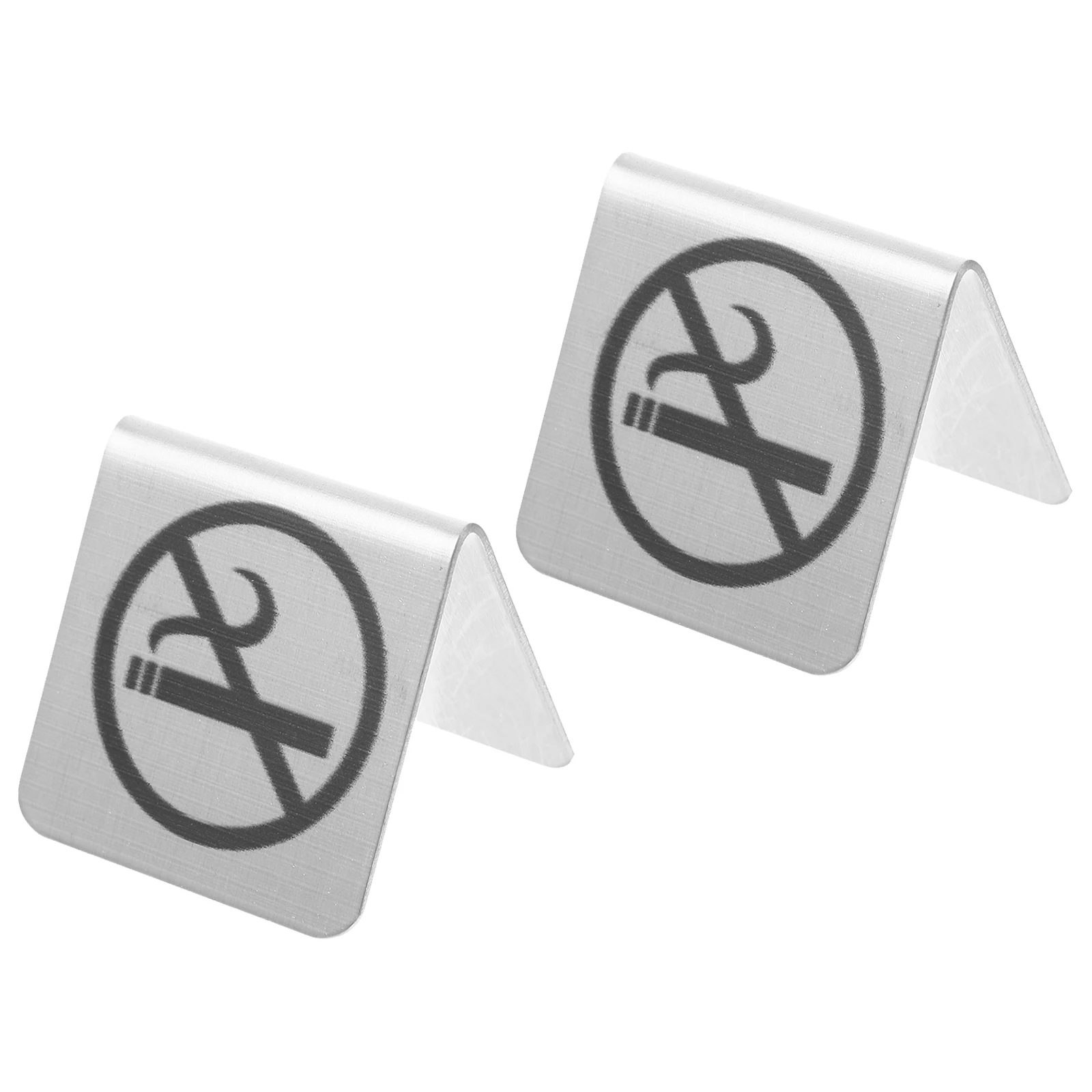 2Pcs No-Smoking Table Signs Stainless Steel Non Smoking Desk Sign Durable Indoor Use for Offices Bars Banquets
2Pcs No-Smoking Table Signs Stainless Steel Non Smoking Desk Sign Durable Indoor Use for Offices Bars Banquets