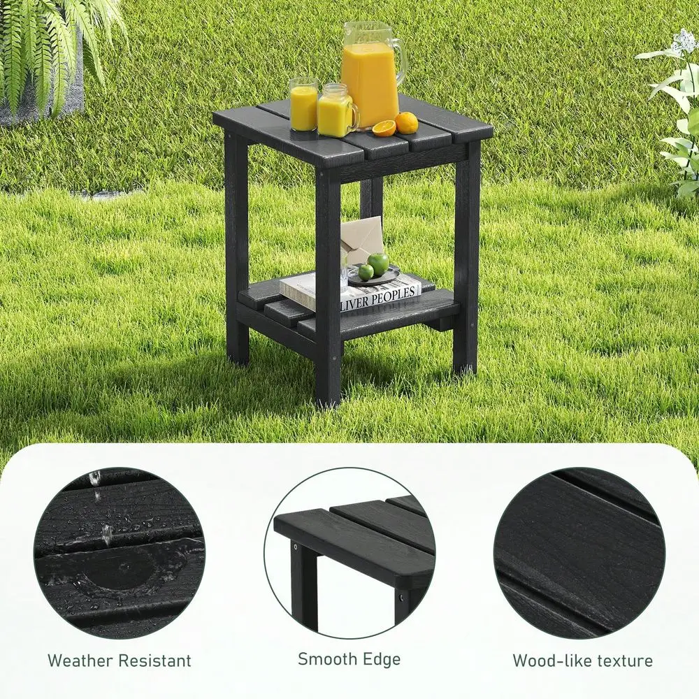 Fumahome 2Layer Square Outdoor Side Table ,Hdpe WeatherResistant Small Patio Table,Outdoor End Coffee Table For Balcony Yard,Bl
Fumahome 2Layer Square Outdoor Side Table ,Hdpe WeatherResistant Small Patio Table,Outdoor End Coffee Table For Balcony Yard,Bl