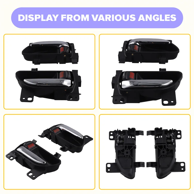 L38A-Interior Door Handle Set Chrome Finish For Subaru 2015-2021 WRX BRZ Impreza Forester 61051FJ023VH 61051-FJ022VH 61051FJ021
L38A-Interior Door Handle Set Chrome Finish For Subaru 2015-2021 WRX BRZ Impreza Forester 61051FJ023VH 61051-FJ022VH 61051FJ021