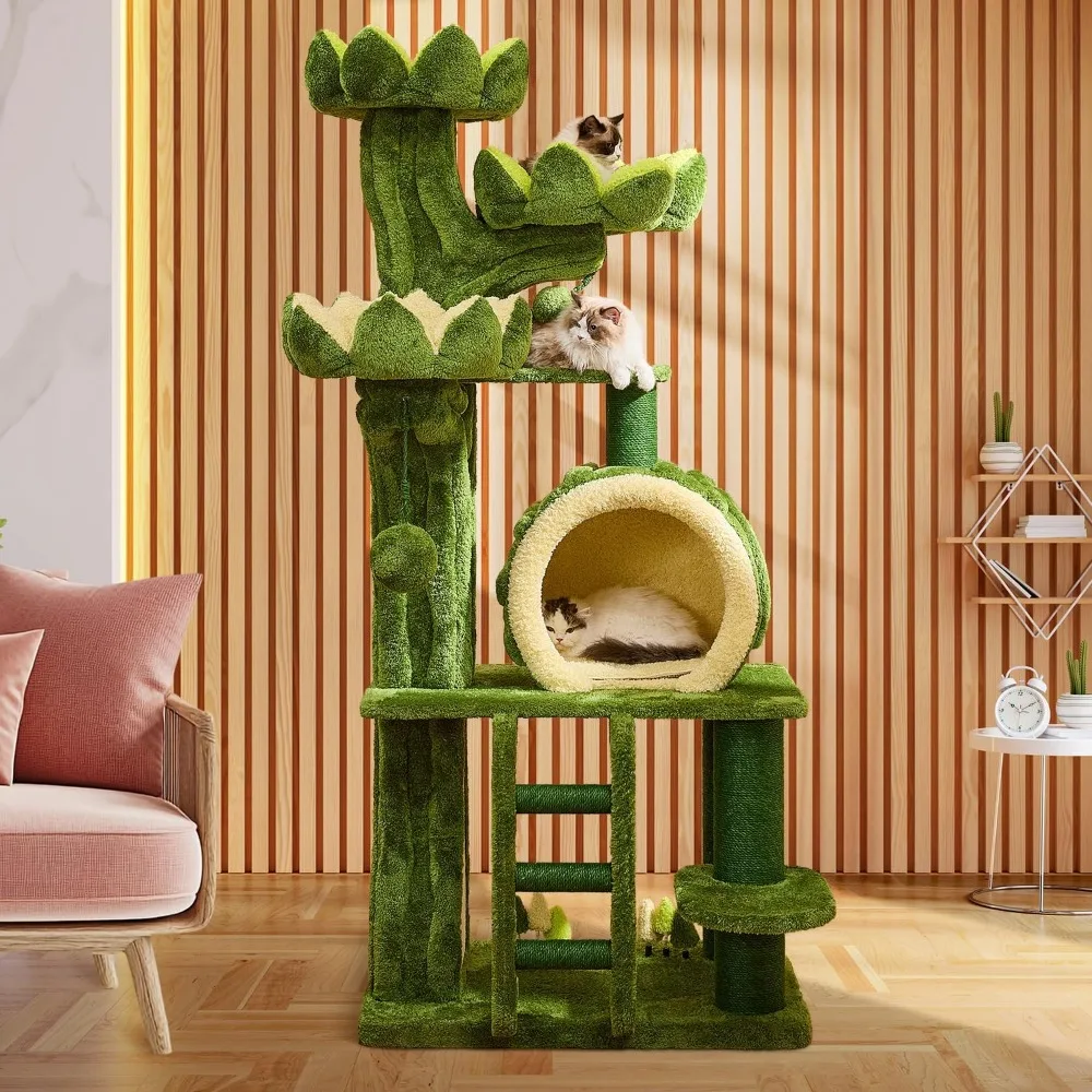 80.35'' Luxury Cat Tree for Indoor Cats, All-in-One Tall Flower Tower with Scratching Post, Multi-Level Heavy Duty Cat Tree for
80.35'' Luxury Cat Tree for Indoor Cats, All-in-One Tall Flower Tower with Scratching Post, Multi-Level Heavy Duty Cat Tree for