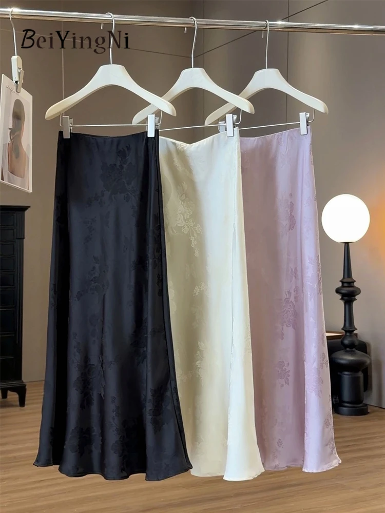Beiyingni Summer Fashion Vintage A-line Skirt Women 2026 Jacquard Elegant Luxury Office Ladies Satin Skirts Black Maxi Skirt
Beiyingni Summer Fashion Vintage A-line Skirt Women 2026 Jacquard Elegant Luxury Office Ladies Satin Skirts Black Maxi Skirt