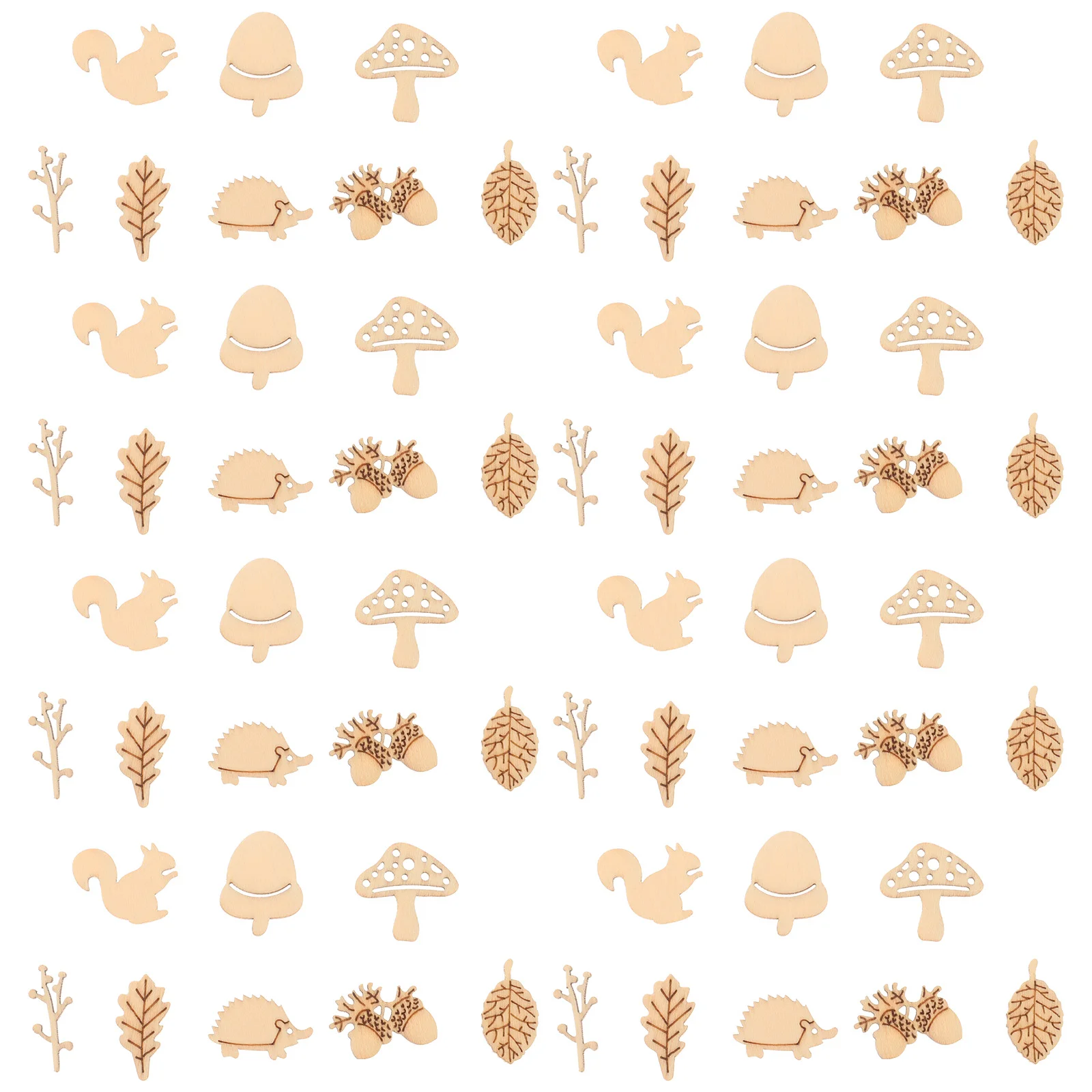 50 Pcs Lovely Animal and Plant Shape Design DIY Wood Slice Decorate Decorating Unfinished Wooden for Craft
50 Pcs Lovely Animal and Plant Shape Design DIY Wood Slice Decorate Decorating Unfinished Wooden for Craft
