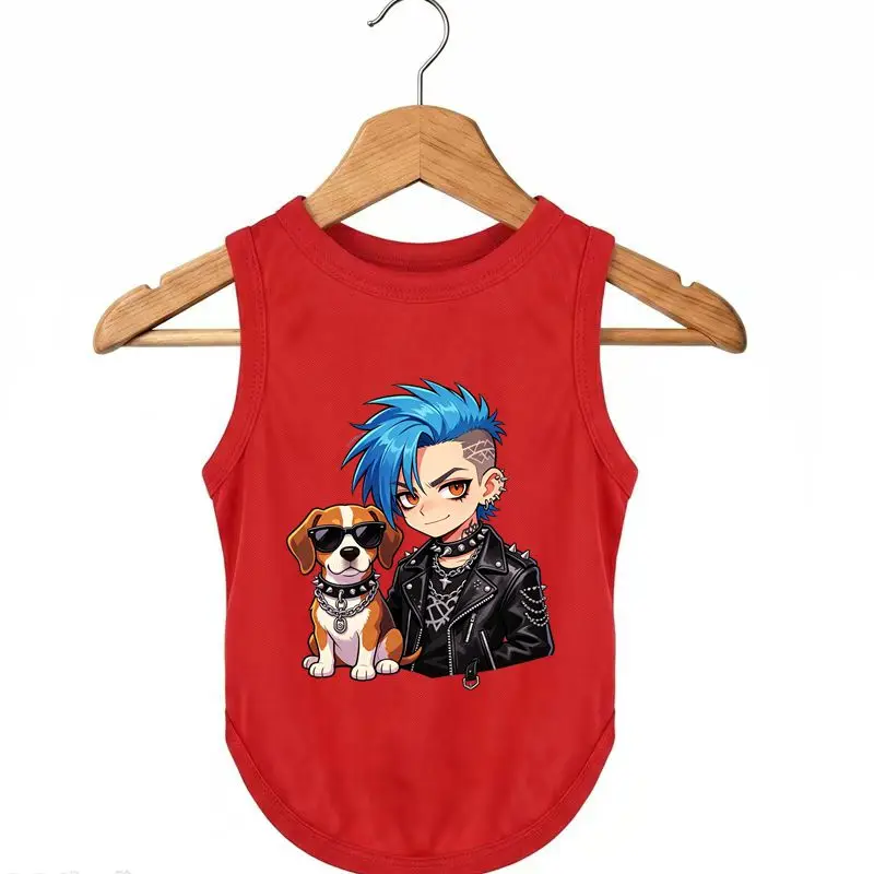 Cartoon Puppy Tank, Rocker Dog Clothes
Cartoon Puppy Tank, Rocker Dog Clothes