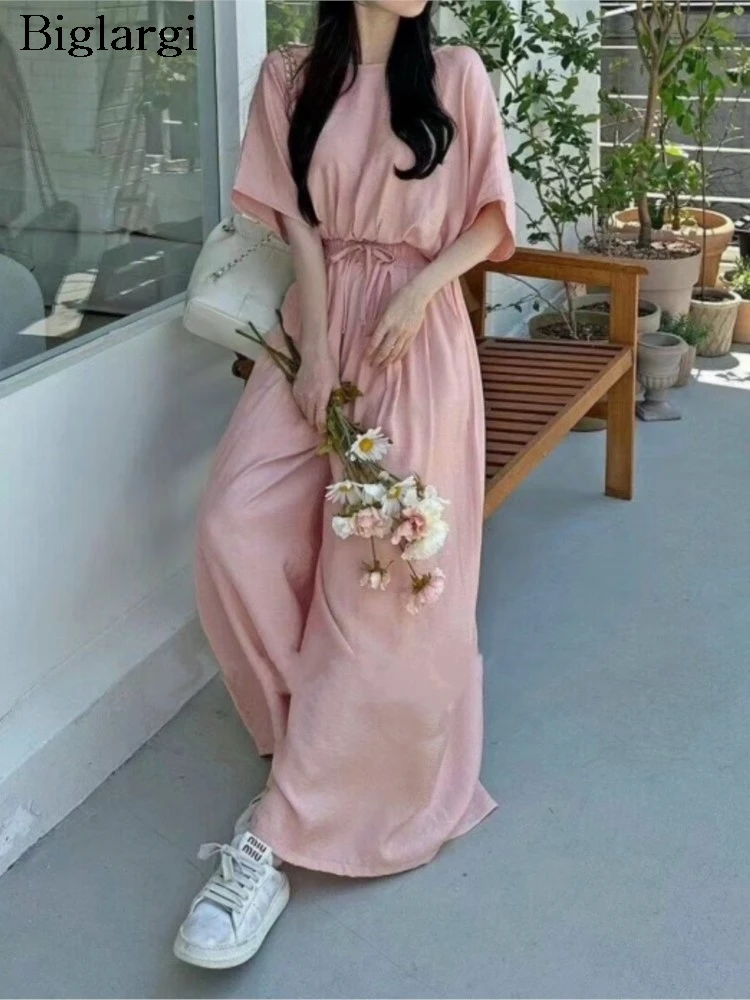 Summer 2 Two Piece Set Women Backless Fashion Casual Short Sleeve Ladies Blouses Loose Korean Pleated Woman Wide Leg Long Pants
Summer 2 Two Piece Set Women Backless Fashion Casual Short Sleeve Ladies Blouses Loose Korean Pleated Woman Wide Leg Long Pants