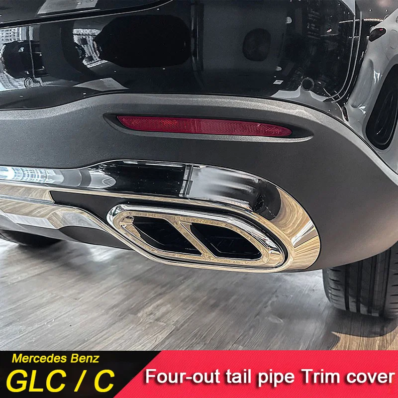 For Mercedes Benz C Class W206 GLC X254 C260 C200 GLC300 Car Four Exhaust Tailpipe Muffler Exhaust Pipe Tail Exterior Accessory
For Mercedes Benz C Class W206 GLC X254 C260 C200 GLC300 Car Four Exhaust Tailpipe Muffler Exhaust Pipe Tail Exterior Accessory