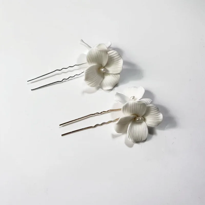 Floralbride Handmade Freshwater Pearls Clay Flower Bridal Hair Pin Set Wedding Hair Sticker Hair Accessories Women Hair Jewelry
Floralbride Handmade Freshwater Pearls Clay Flower Bridal Hair Pin Set Wedding Hair Sticker Hair Accessories Women Hair Jewelry