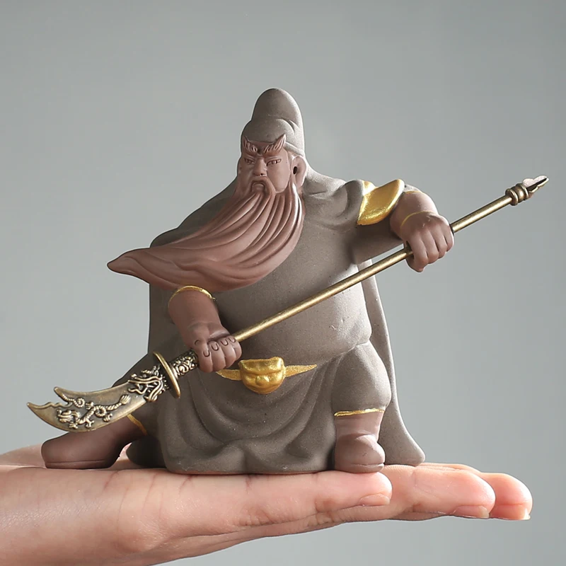 Purple Sand Tea Pet Decoration Zhongyi Guan Gong Creative Hand-carved Tea Pet Tea Tray Ceremony Crafts
Purple Sand Tea Pet Decoration Zhongyi Guan Gong Creative Hand-carved Tea Pet Tea Tray Ceremony Crafts