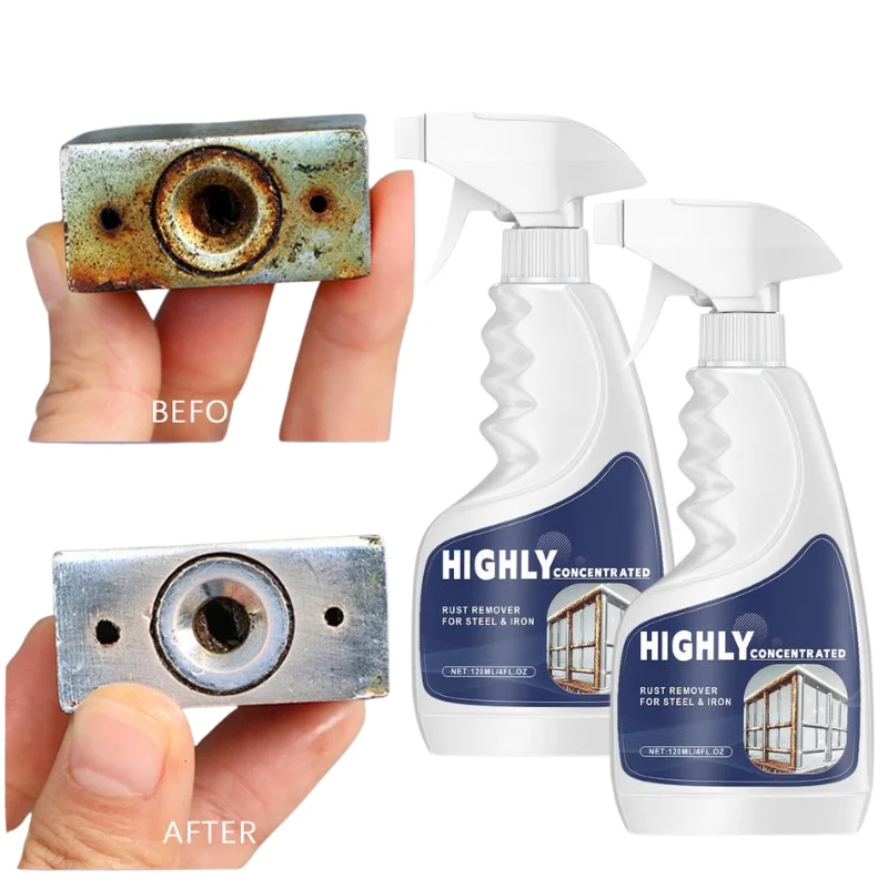 1/2/3PCS Powerful Rust Remover Spray For Metal Surfaces Highly Concentrated Car Maintenance Dissolver Fast Rust Removal 120ml
1/2/3PCS Powerful Rust Remover Spray For Metal Surfaces Highly Concentrated Car Maintenance Dissolver Fast Rust Removal 120ml