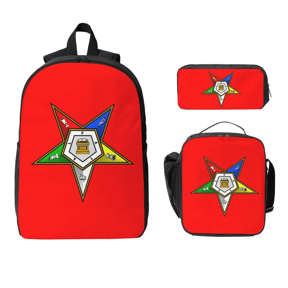 Oes Order Of The Eastern Star Backpack Boys Girls BookBag School Bag Computer Shoulder Bags 3ps Insulated Lunch Bag Pencil Case
Oes Order Of The Eastern Star Backpack Boys Girls BookBag School Bag Computer Shoulder Bags 3ps Insulated Lunch Bag Pencil Case