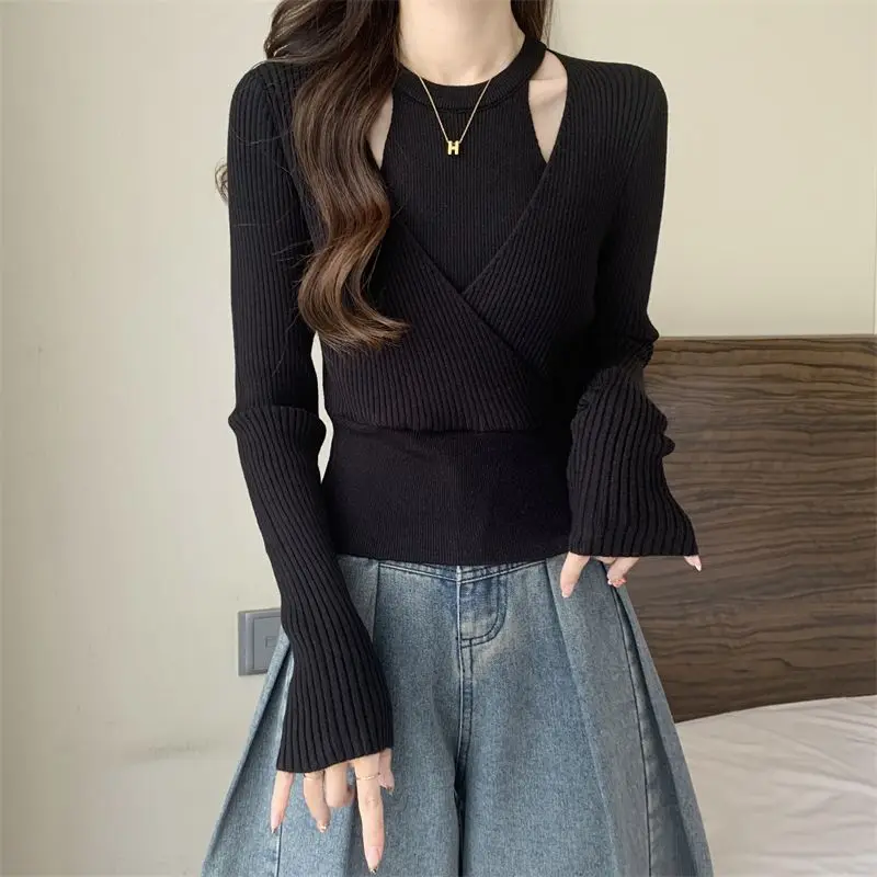 Женский осенне-зимний повседневный базовый топ в корейском стиле, модный дизайн, имитация двухслойного, шикарный вязаный свитер
Женский осенне-зимний повседневный базовый топ в корейском стиле, модный дизайн, имитация двухслойного, шикарный вязаный свитер