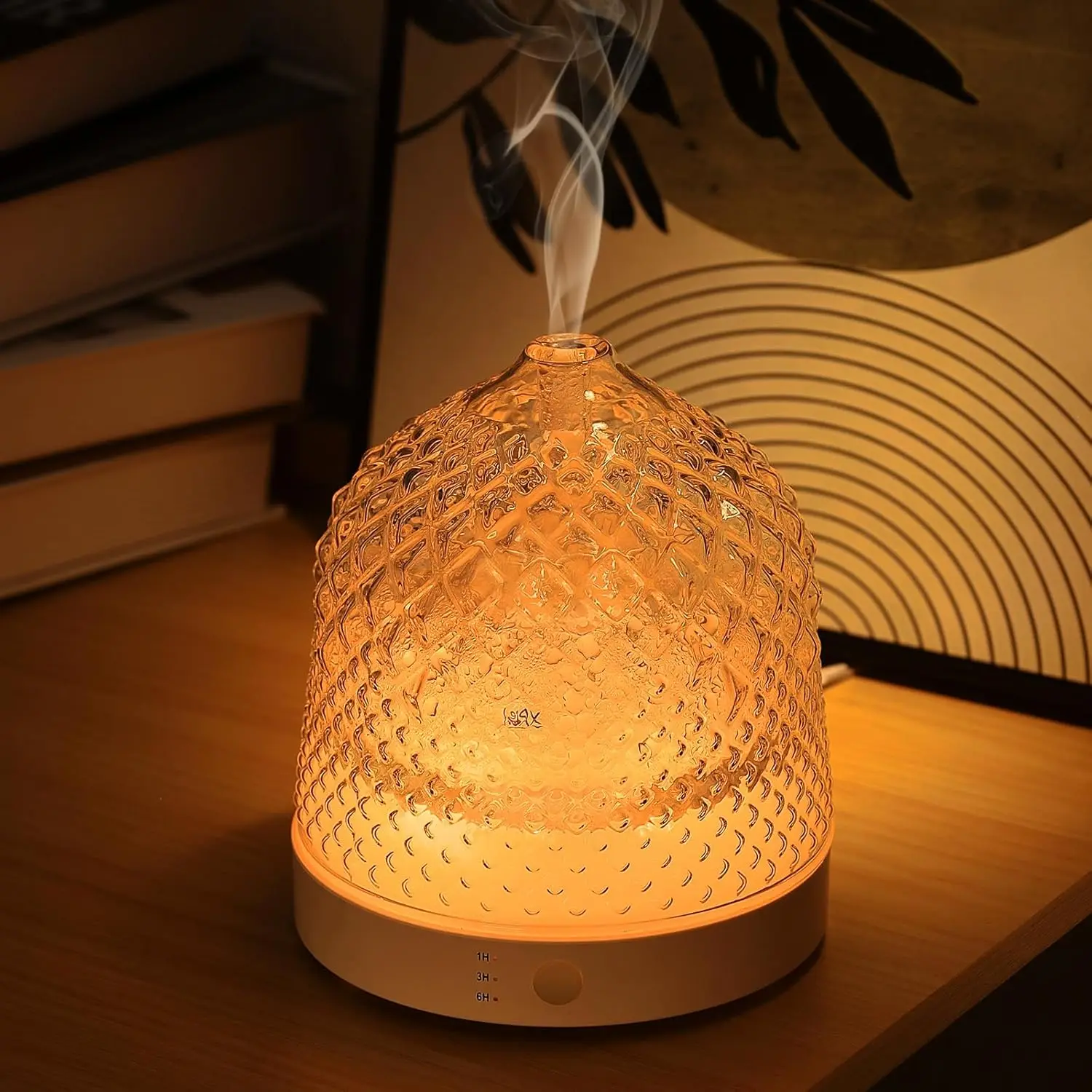 Glass Essential Oil Diffuser, 200ml Ultrasonic Aroma Diffuser with Auto-Off Timer, 7 Color Light for Home Office Bedroom Yoga
Glass Essential Oil Diffuser, 200ml Ultrasonic Aroma Diffuser with Auto-Off Timer, 7 Color Light for Home Office Bedroom Yoga