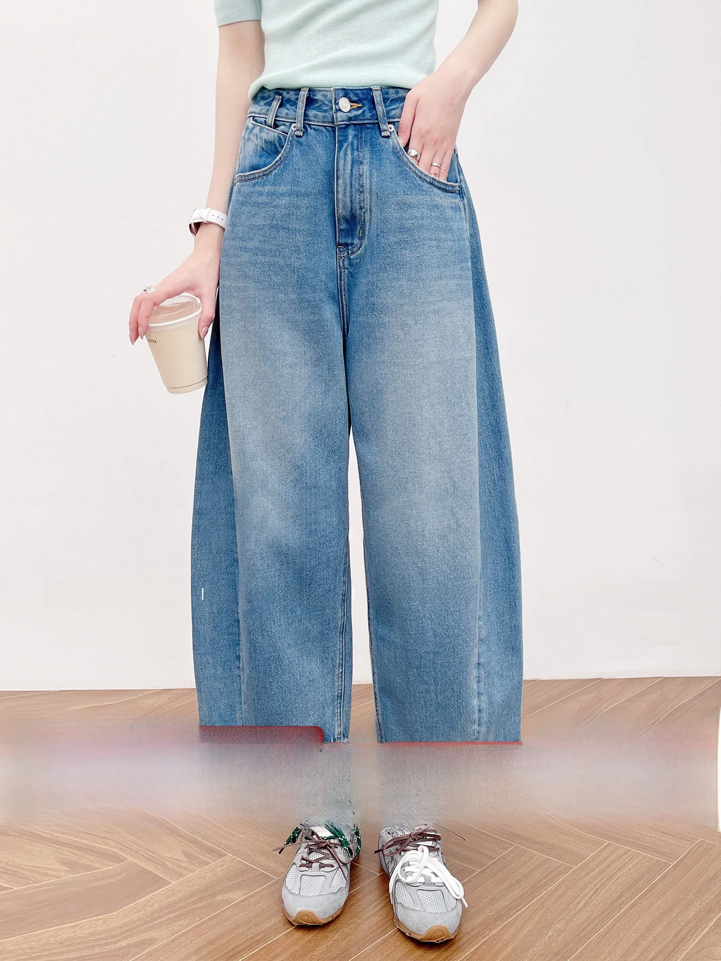 High Waist Wide Leg Cotton Jeans Women's Spring New Sle Casual Faion High Elastici Waed Long Staple Cotton Jeans
High Waist Wide Leg Cotton Jeans Women's Spring New Sle Casual Faion High Elastici Waed Long Staple Cotton Jeans