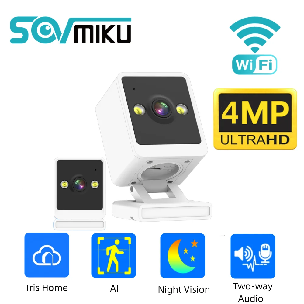 SOVMIKU 4MP 2K IP-камера Крытый домашний радионяня WIFI Камера наблюдения ночного видения AI Обнаружение человека Защита безопасности
SOVMIKU 4MP 2K IP-камера Крытый домашний радионяня WIFI Камера наблюдения ночного видения AI Обнаружение человека Защита безопасности