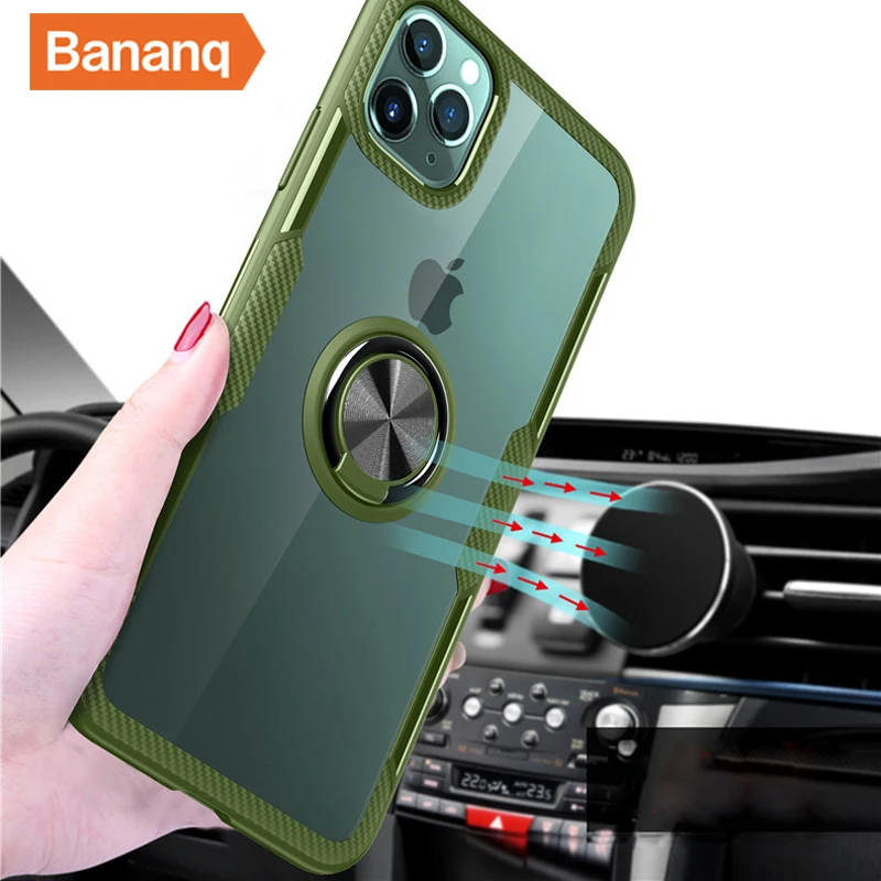 Bananq Magnetic Ring Holder Transparent Phone Case For iPhone 14 13 12 Mini 11 Pro Max 6 7 8 6S Plus XS XR X Stand Clear Cover
Bananq Magnetic Ring Holder Transparent Phone Case For iPhone 14 13 12 Mini 11 Pro Max 6 7 8 6S Plus XS XR X Stand Clear Cover