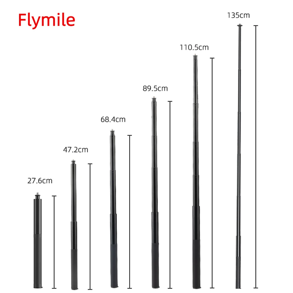 Flymile Invisible Selfie Stick, Extension Long Pole 1.3M/51.18in for Insta360 X5/X4 Camera Accessories Adjustable Extended Pole
Flymile Invisible Selfie Stick, Extension Long Pole 1.3M/51.18in for Insta360 X5/X4 Camera Accessories Adjustable Extended Pole