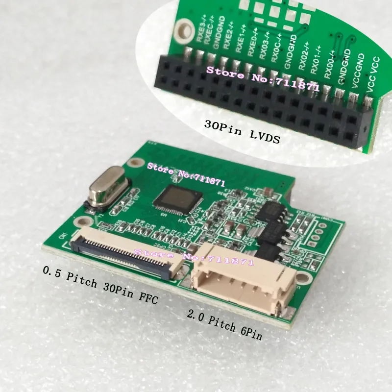 Адаптер платы управления 30P 20455-030E eDP Φ 30Pin eDP Connect LVDS 1920*1080 2 Lanes eDP LVDS, Соединительный адаптер
Адаптер платы управления 30P 20455-030E eDP Φ 30Pin eDP Connect LVDS 1920*1080 2 Lanes eDP LVDS, Соединительный адаптер