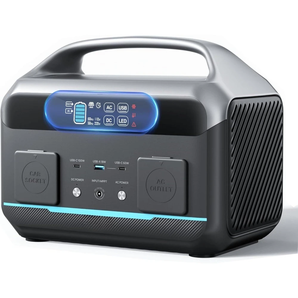 Portable Power Station 600W(Surge 1200W), 576Wh LiFePO4 Battery, 100W USB-C Output
Portable Power Station 600W(Surge 1200W), 576Wh LiFePO4 Battery, 100W USB-C Output
