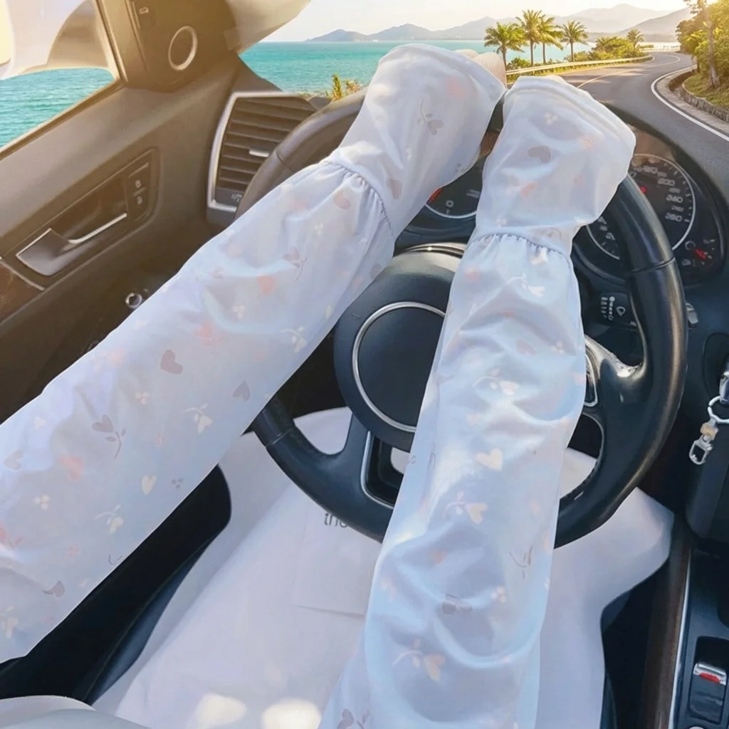 High Quality Breathable Ice Silk Sleeve Cooling Material Loose Fit Arm Sleeves Love Flower Print Sun Protection Sleeves Cycling
High Quality Breathable Ice Silk Sleeve Cooling Material Loose Fit Arm Sleeves Love Flower Print Sun Protection Sleeves Cycling