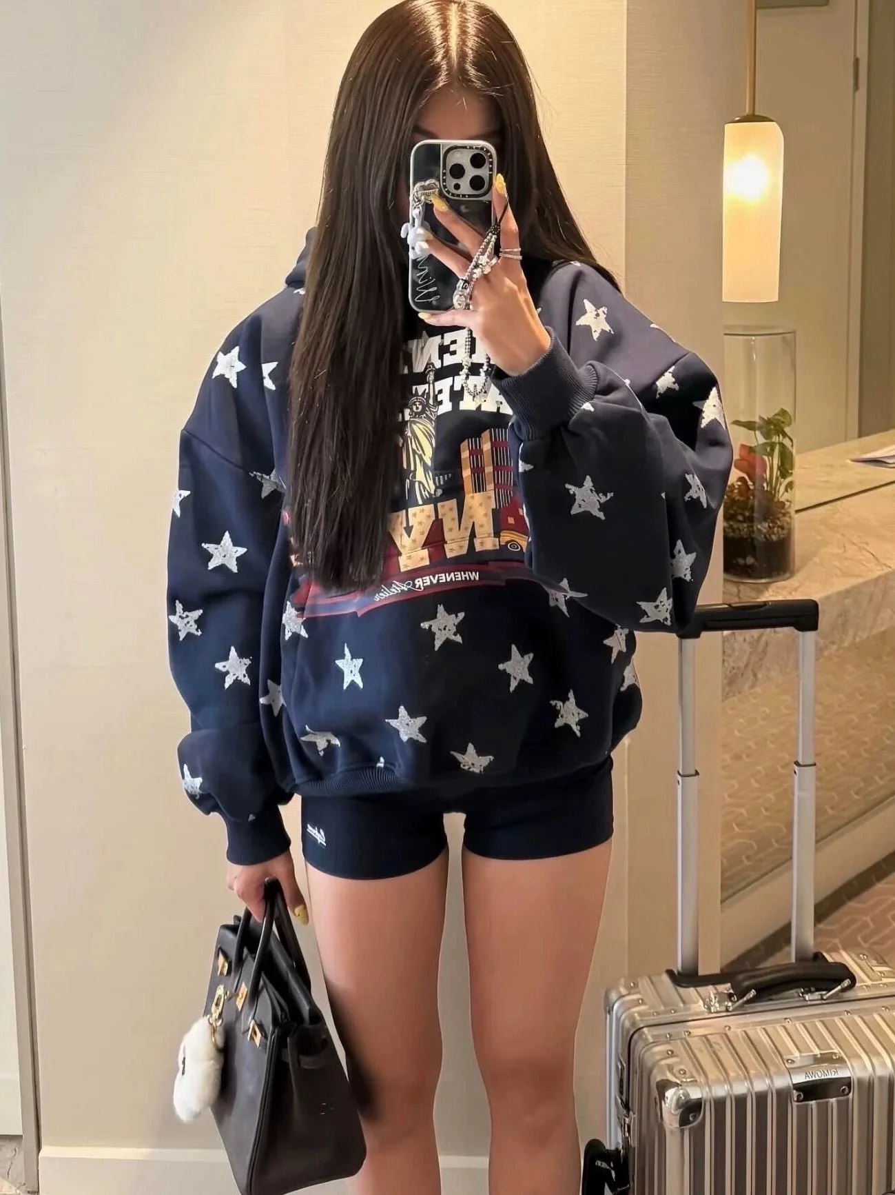 Женская толстовка с капюшоном в стиле ретро, с американским принтом, повседневная, свободного кроя, на флисовой подкладке, с модным звездным принтом, для повседневной носки, с длинными рукавами
Женская толстовка с капюшоном в стиле ретро, с американским принтом, повседневная, свободного кроя, на флисовой подкладке, с модным звездным принтом, для повседневной носки, с длинными рукавами