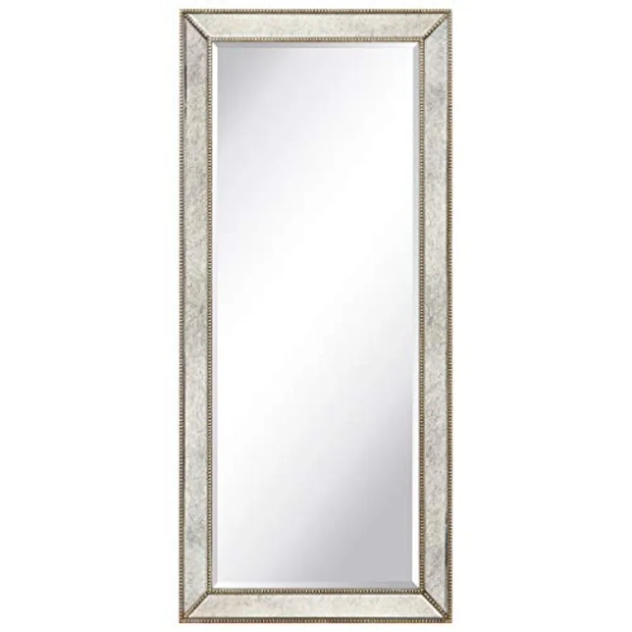 Solid Wood Frame Wall Mirror, 1"-Beveled Center Antique Mirror for Bathroom, Bedroom, Living Room, Ready to Hang, 24" x 54"
Solid Wood Frame Wall Mirror, 1"-Beveled Center Antique Mirror for Bathroom, Bedroom, Living Room, Ready to Hang, 24" x 54"