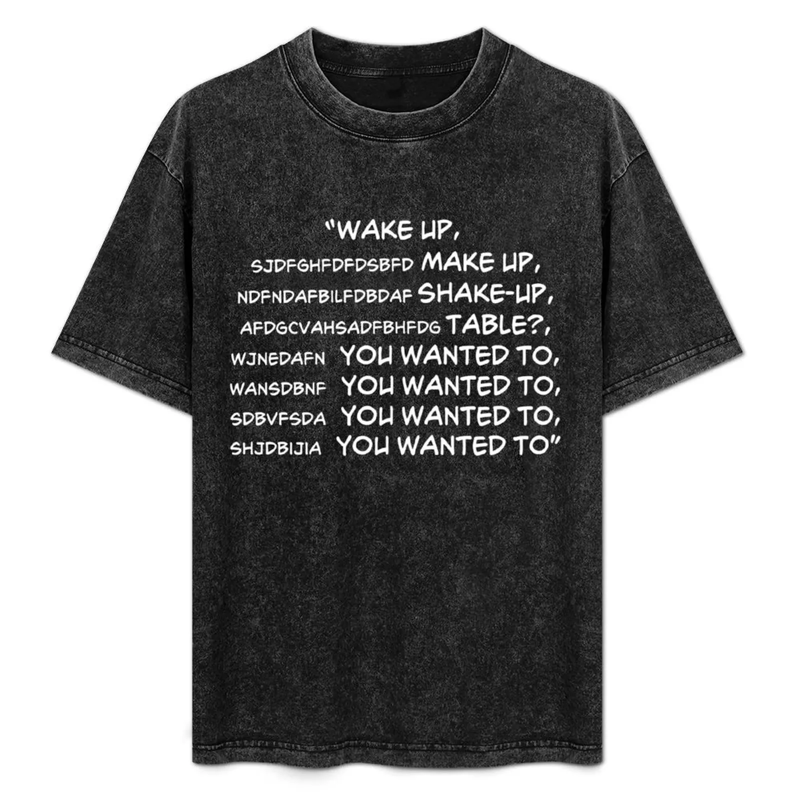 Chop Suey Parody Lyrics T-Shirt Casual Graphic Print Tee
Chop Suey Parody Lyrics T-Shirt Casual Graphic Print Tee