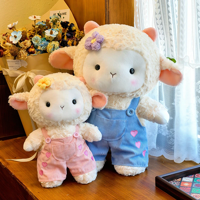 Cute Dressing Sheep Plush Doll Cute Lamb Stuffed Toy with Flower and Overalls Soft Couple Doll Kids Birthday Gift Sofa Ornament
Cute Dressing Sheep Plush Doll Cute Lamb Stuffed Toy with Flower and Overalls Soft Couple Doll Kids Birthday Gift Sofa Ornament
