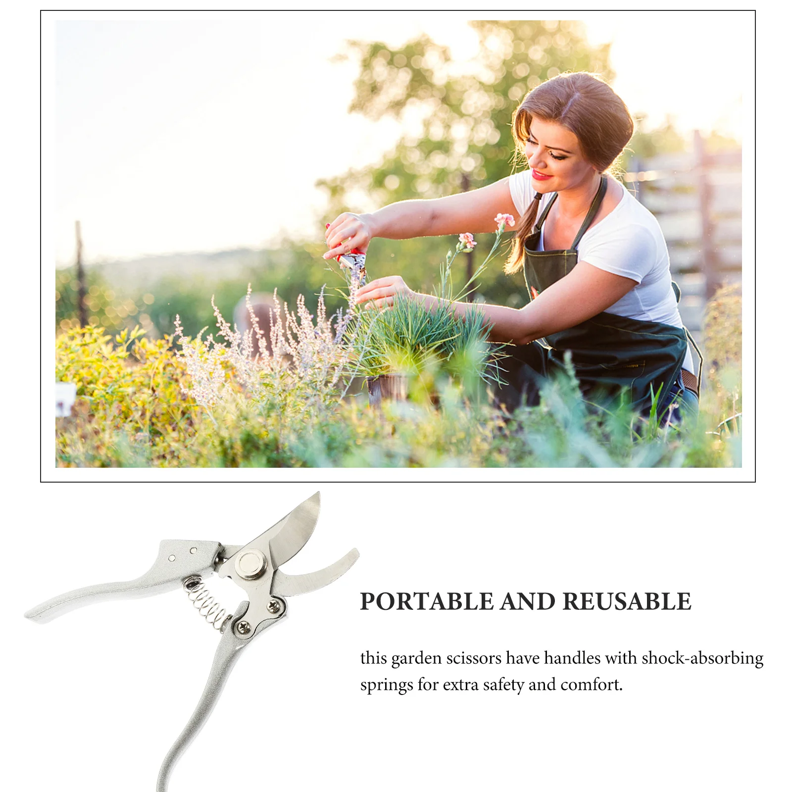 Premium Steel Garden Pruning Shears Tree Branch Handheld Loppers Shock-Absorbing -Handed Portable for Flowers
Premium Steel Garden Pruning Shears Tree Branch Handheld Loppers Shock-Absorbing -Handed Portable for Flowers